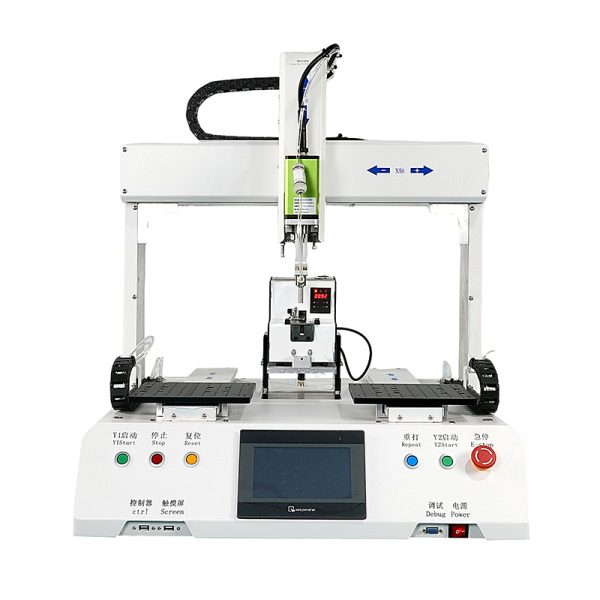 Four axis automatic screw locking machine